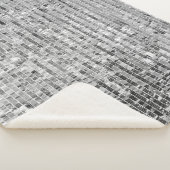 Couverture Sherpa Paillettes en argent motif transparent (3/4)