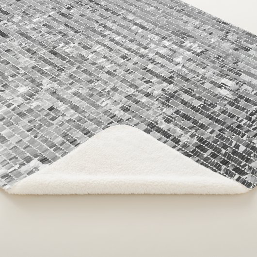 Couverture Sherpa Paillettes en argent motif transparent (3/4)