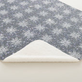 Couverture Sherpa Paillettes et flocons de neige (3/4)