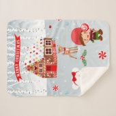 Couverture Sherpa pain d'épice biscuit polaire (Devant (Horizontal))