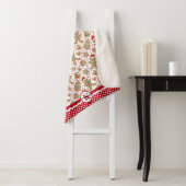 Couverture Sherpa Pain d'épices monogramme Noël de l'homme (En situation)