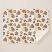 Couverture Sherpa Pain d'épices Parfum de Noël (Devant (Horizontal))