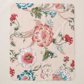 Couverture Sherpa Paisley classique et motif de dentelle fine, Pat p
