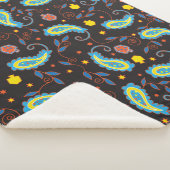 Couverture Sherpa Paisley Dreidels Sherpa Hanoukka Blanche/Moyen (3/4)