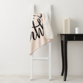 Couverture Sherpa Paix sur Terre Design Floral (En situation)