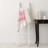 Couverture Sherpa Palais des filles sur l'aquarelle Cloud rose (En situation)