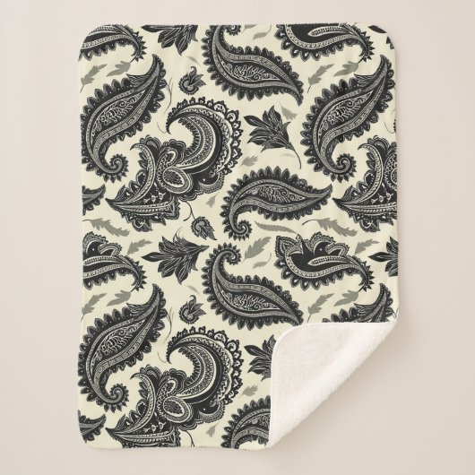 Couverture Sherpa Palais Paisley (Devant)