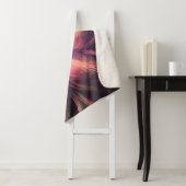 Couverture Sherpa Palette Sherpa Blanket Fractale violet clair (En situation)