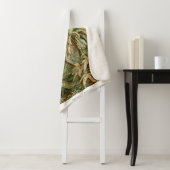 Couverture Sherpa Palm Tree Ernst Haeckel (En situation)