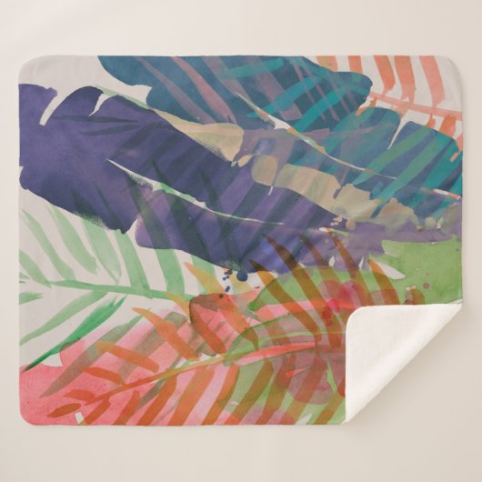 Couverture Sherpa Palmes électriques (Devant (Horizontal))