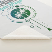 Couverture Sherpa Palmes géométriques de San Diego California (3/4)