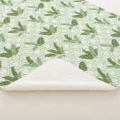 Couverture Sherpa Palmettes tropicales (3/4)
