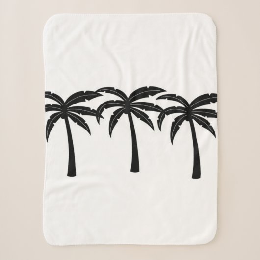 Couverture Sherpa Palmiers tropicaux (Devant)