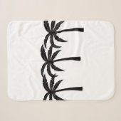 Couverture Sherpa Palmiers tropicaux (Devant (Horizontal))
