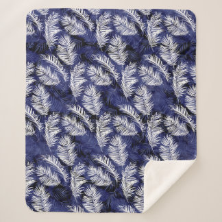 Couverture Sherpa Palms d'Indigo