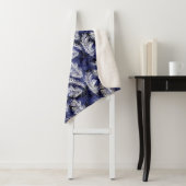 Couverture Sherpa Palms d'Indigo (En situation)