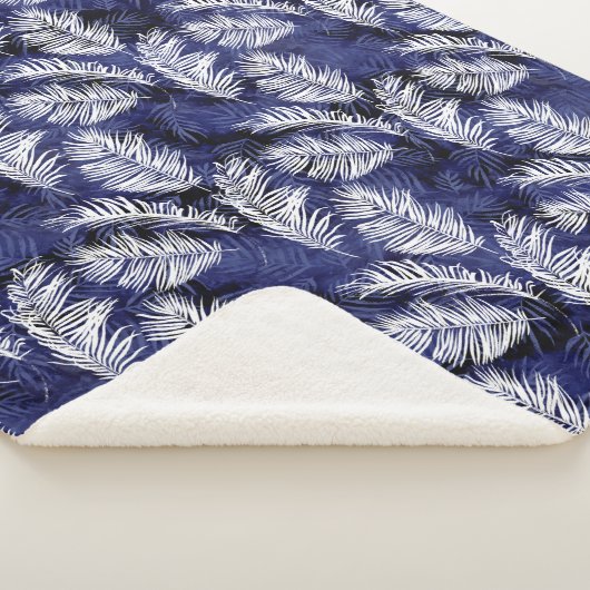 Couverture Sherpa Palms d'Indigo (3/4)