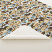 Couverture Sherpa Palomino Horses Collarge, (3/4)