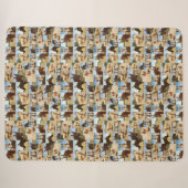 Couverture Sherpa Palomino Horses Collarge, (Devant (Horizontal))