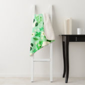 Couverture Sherpa Panda Bear Motif Vert Imprimer (En situation)