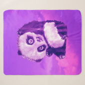Couverture Sherpa Panda drôle (Devant (Horizontal))