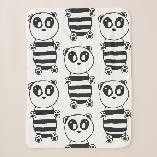 Couverture Sherpa Panda Kids (Devant)