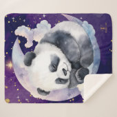 Couverture Sherpa Panda rêvé sur la lune (Devant (Horizontal))