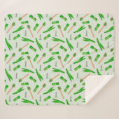 Couverture Sherpa Pandan Leaf Pattern Fleece Blanket (Devant (Horizontal))
