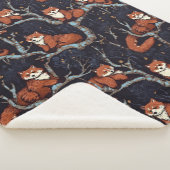 Couverture Sherpa Pandas rouges dans les arbres (3/4)