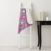 Couverture Sherpa pango magenta (En situation)