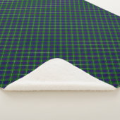 Couverture Sherpa Panier bleu vert tartan MacIntyre (3/4)