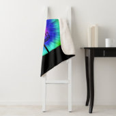 Couverture Sherpa Panier de golf Tie Dye Disk (En situation)