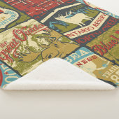 Couverture Sherpa Panneau d'aventure et symbole patchw des territoir (3/4)