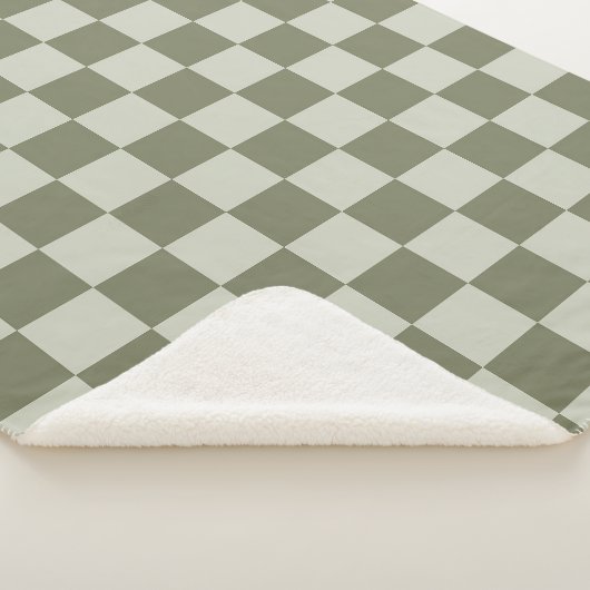 Couverture Sherpa Panneau de configuration Sage Green (3/4)
