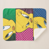 Couverture Sherpa Panneaux comiques TWEETY™ (Devant (Horizontal))