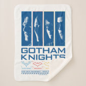 Couverture Sherpa Panneaux de visage Gotham Knights (Devant)