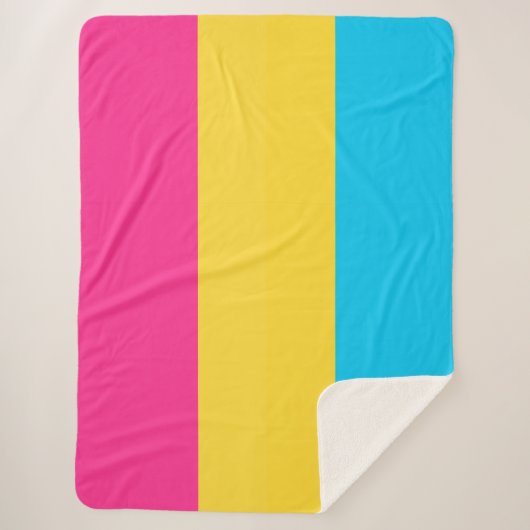 Couverture Sherpa Pansexual Pride Sherpa Blanket (Devant)