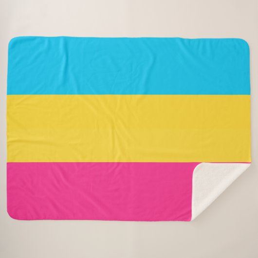 Couverture Sherpa Pansexual Pride Sherpa Blanket (Devant (Horizontal))