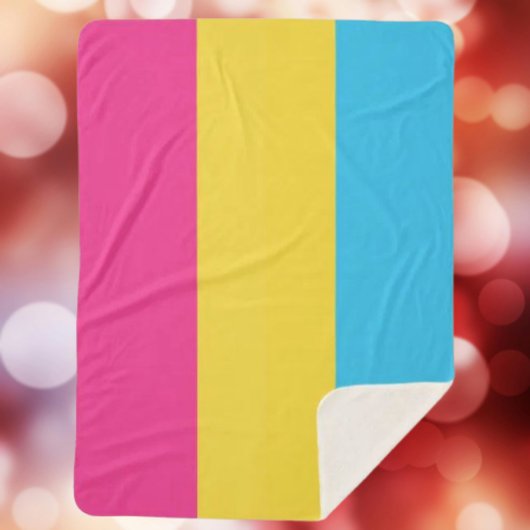 Couverture Sherpa Pansexual Pride Sherpa Blanket