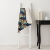 Couverture Sherpa Paon Floral (En situation)
