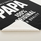 Couverture Sherpa Papa authentique et fiable | Cadeau Père (3/4)