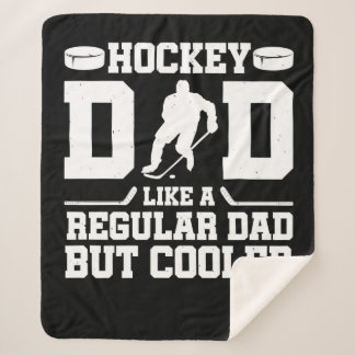 Couverture Sherpa Papa De Hockey Comme Un Père Régulier Mais Glacièr