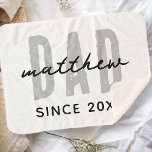 Couverture Sherpa Papa Depuis 20XX Moderne Simple Preppy<br><div class="desc">Ce design simple et moderne est composé de la typographie de san serif.</div>