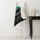 Couverture Sherpa Papa Grand-père Papi Définition 6 Photo Noir (En situation)