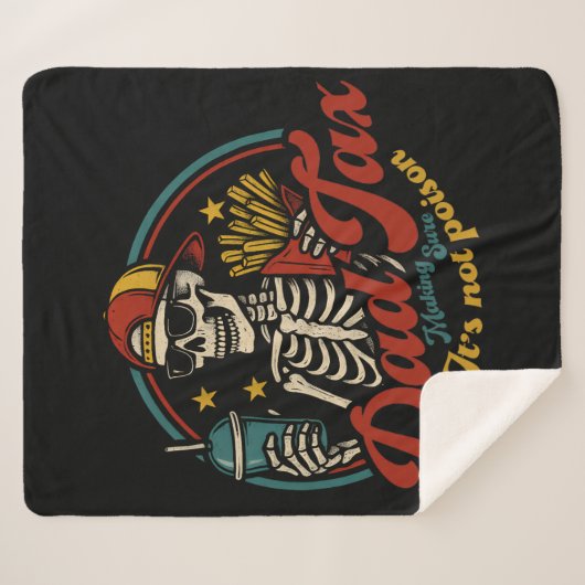 Couverture Sherpa Papa Impôt S'assurer que ce n'est pas du poison Sq (Devant (Horizontal))