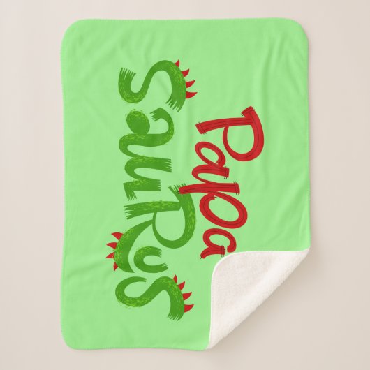 Couverture Sherpa Papa Saurus Graphic (Devant)