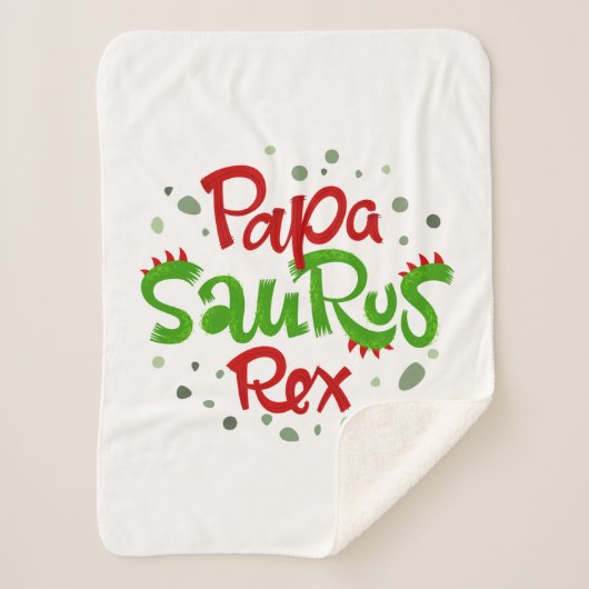 Couverture Sherpa Papa Saurus Rex Graphic (Devant)