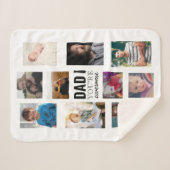 Couverture Sherpa Papa, tu es génial Famille Collage Enfants Fille (Devant (Horizontal))