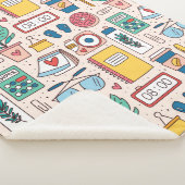 Couverture Sherpa Papeterie de bureau. Motif, texture, dos (3/4)