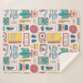 Couverture Sherpa Papeterie de bureau. Motif, texture, dos (Devant (Horizontal))